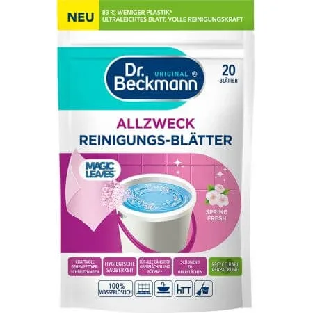 Detergent servetele pentru curatare universala, Spring Fresh, 20 bucati, Dr. Beckmann — preț și oferte
