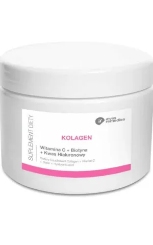 Colagen + vitamina C + biotină + acid hialuronic 170 g Invex Remedies