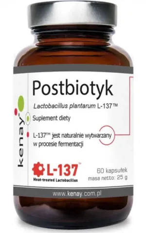 Postbiotic Lactobacillus plantarum L-137, 60 capsule Kenay