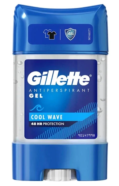 Gillette, Cool Wave, Antiperspirant în elu pentru bărbați, 70 ml — preț și oferte