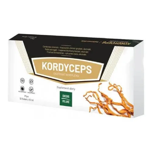 KORDYCEPS Extract complex lichid, 10x 10 ml Ginseng — preț și oferte