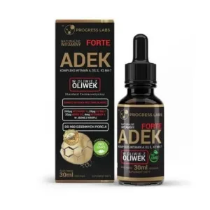 Progress Labs Vitamina ADEK Complex A D3 E K2 MK-7 picături, 30 ml