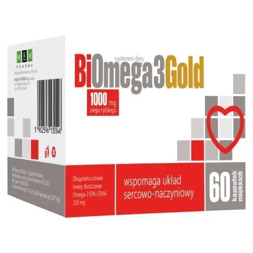 BiOmega3Gold 1000 mg ulei de pește, 60 caps MBM Pharma — preț și oferte