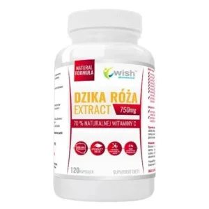 Wish Pharmaceutical Extract de măceșe sălbatice 750 mg Vitamina C naturală, 120 capsule