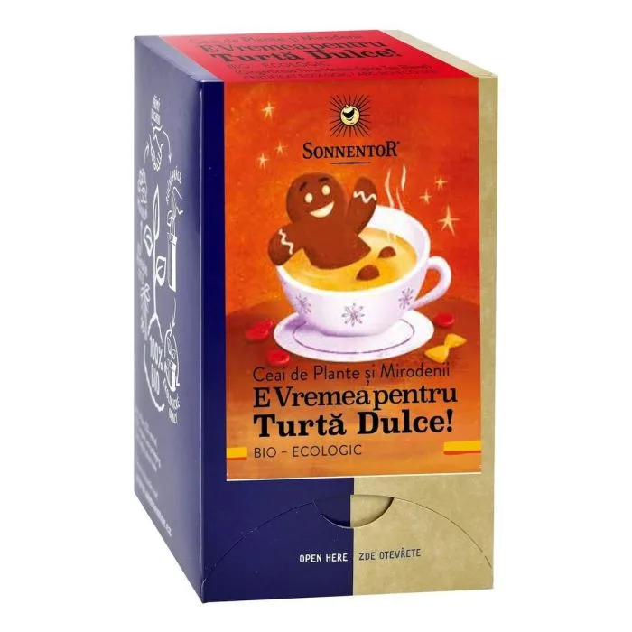 Ceai E Vremea pentru Turta Dulce 18 plic, Sonnentor — preț și oferte