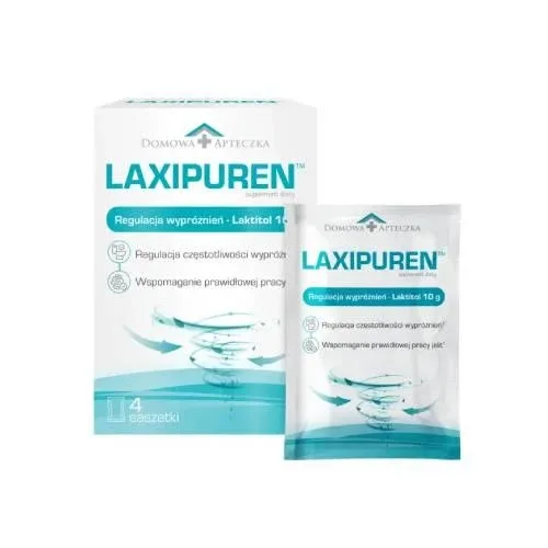 Acasă Farmacie Laxipuren Control al mișcărilor intestinale, 4 plicuri x 10 g Domowa Apteczka — preț și oferte