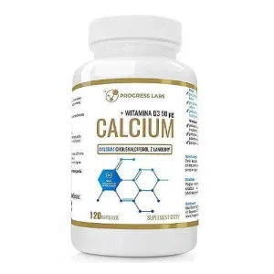 Progress Labs Calciu + Vitamina D3, 120 caps