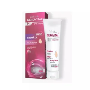 Gerovital H3 CC Cream SPF 20 Nuanta Medie – Ingrijire si Machiaj Natural