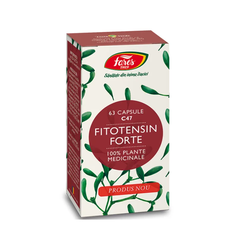 Fitotensin Forte, 63 caps, FARES — preț și oferte