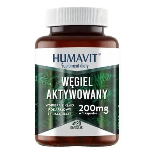 HUMAVIT Cărbune activat, 20 capsule — preț și oferte