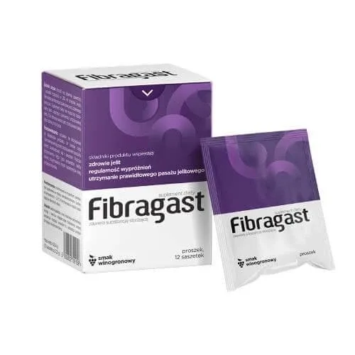 Fibragast pulbere, 12 pliculețe AFLOFARM — preț și oferte
