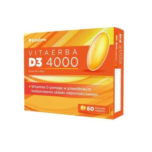 VitaErba D3 4000, 60 capsule softgel Erbafarm — preț și oferte