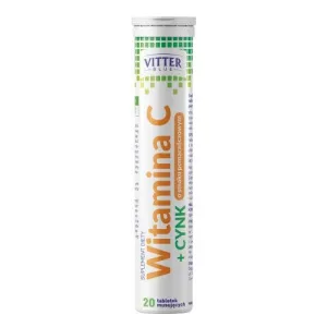 VITTER BLUE Vitamina C + Zinc, 20 comprimate efervescente