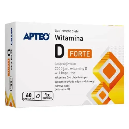 APTEO Vitamina D Forte, 60 capsule — preț și oferte