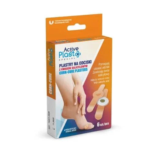 ACTIVE PLAST Plasturi pentru calusuri cu acid salicilic, 6 buc — preț și oferte
