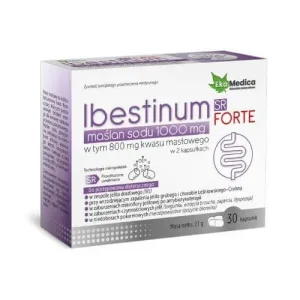 EkaMedica Ibestinum SR Forte Butirat de sodiu 1000 mg, 30 capsule