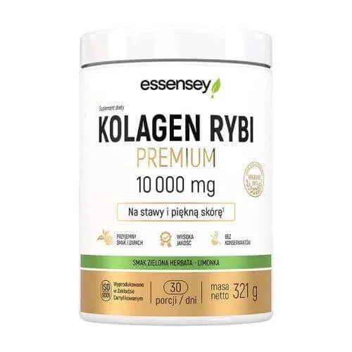 Essensey Colagen de pește Premium aromă de ceai verde-lime, 321 g — preț și oferte