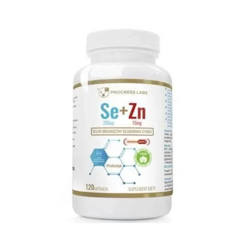 Progress Labs Seleniu organic 200 mcg + Zinc 15 mg, 120 caps — preț și oferte