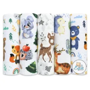 EGA KIDS Scutece de țesut 70x80cm set nr. 7 (7107), 5 bucăți
