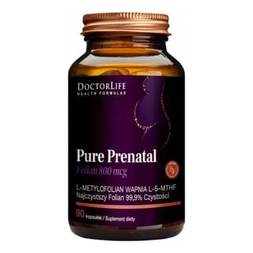 Doctor Life Pure Prenatal Acid folic 800mcg, 90 capsule — preț și oferte