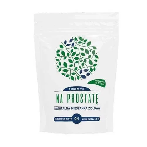LOREM VIT Amestec pe bază de plante pentru prostată, 50 g Farmacia Verde Sanatatea — preț și oferte