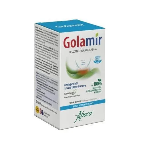 Aboca Golamir Spray fără alcool pentru dureri în gât, 30 ml — preț și oferte
