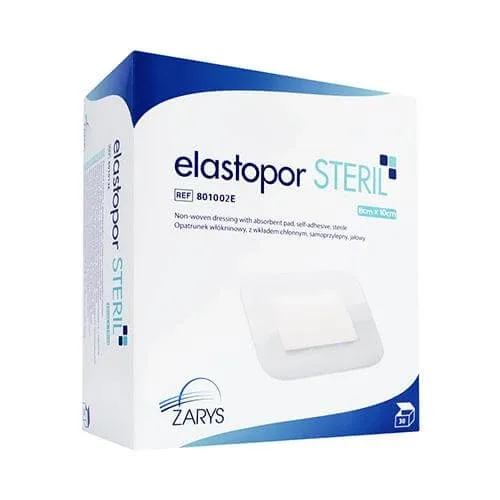 ELASTOPOR Steril pansament nețesut cu tampon absorbant 8x10cm, 30 buc ZARYS — preț și oferte