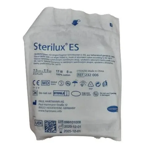 STERILUX ES tampoane sterile de tifon cu 8 straturi și 17 fire 7,5 x 7,5 cm, 3 buc. HARTMANN — preț și oferte