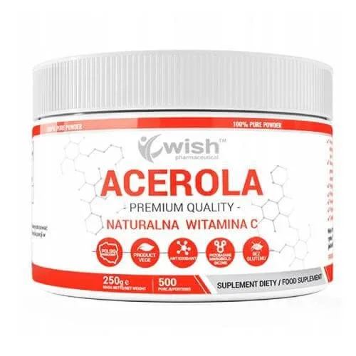 WISH Pharmaceutical Acerola vitamina C naturală, 250 g — preț și oferte