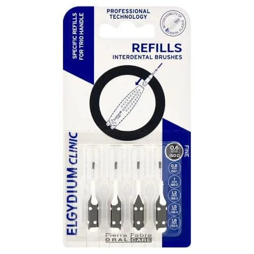 Elgydium Clinic Refills Perie interdentară refill 0.6 mm, 4 buc. — preț și oferte