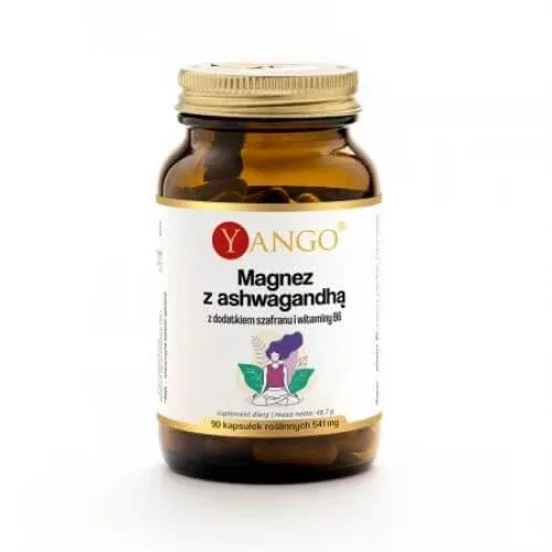 Yango Magneziu cu ashwagandha cu șofran și vitamina B6, 90 capsule — preț și oferte