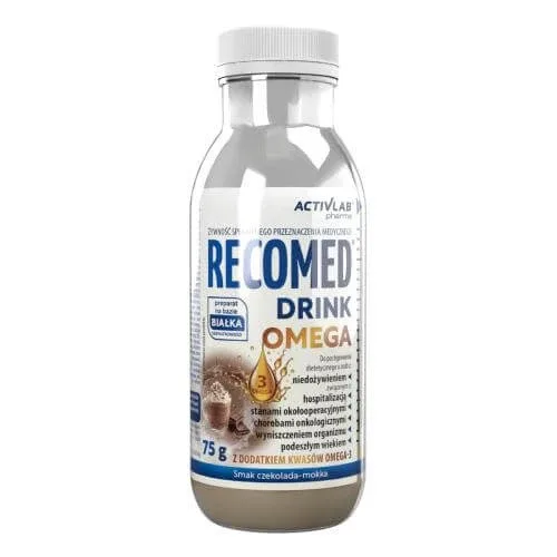 RecoMed Drink Omega aromă de ciocolată-mocha, 75 g UniPro — preț și oferte