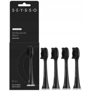 SEYSSO Carbon Professional Sfaturi de înlocuire pentru periuța de dinți sonică, 4pcs