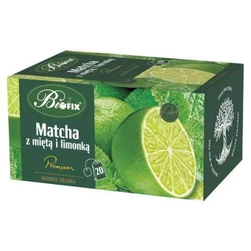 BiFix ceai matcha cu mentă și lime, 20x2g — preț și oferte