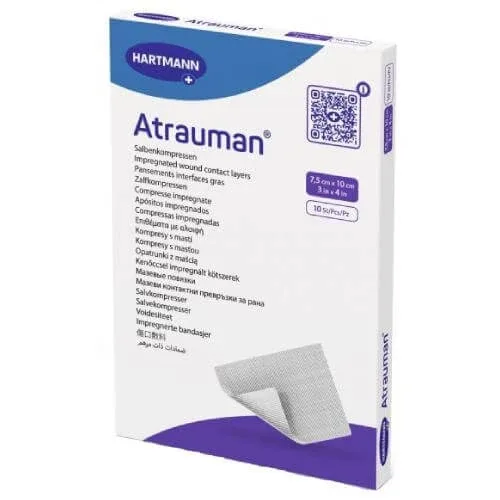 Atrauman Pansamente cu unguent 7.5cm x 10cm, 10 buc. HARTMANN — preț și oferte