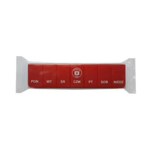 ABC trusă de prim ajutor Caz săptămânal de pastile, 1 moment al zilei, roșu, 1pc Silesian Pharma — preț și oferte