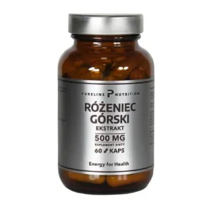 Pureline Nutrition Rhodiola rosea extract 500mg, 60 capsule