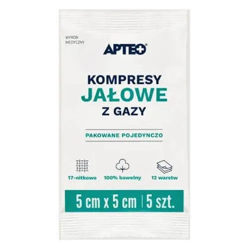 APTEO CARE tampoane de tifon sterile 5x5cm, 5 buc. — preț și oferte