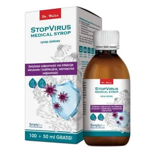 Dr. Weiss StopVirus sirop medical pe bază de plante, 150 ml — preț și oferte