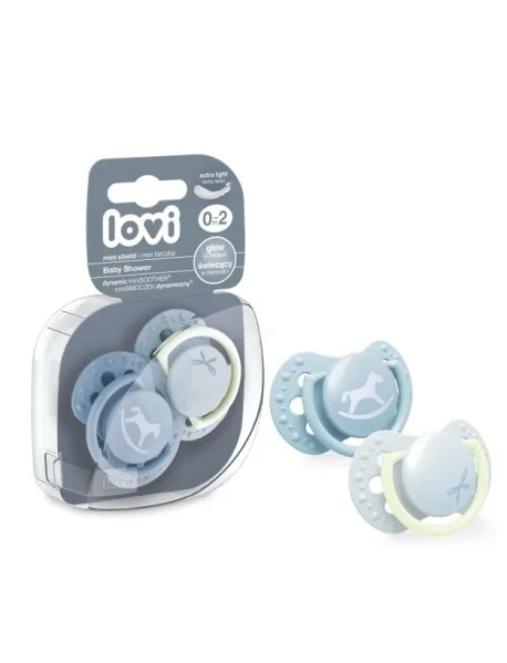 Suzeta silicon Dynamic 0-2 luni – 2 bucati Baby Shower Baiat Lovi — preț și oferte
