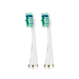 SEYSSO Aur alb Anti-placă Sfaturi de înlocuire pentru periuța de dinți Sonic, 2pcs