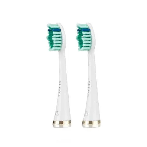 SEYSSO Aur alb Anti-placă Sfaturi de înlocuire pentru periuța de dinți Sonic, 2pcs — preț și oferte
