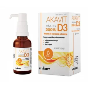VITADIET Akavit Vitamina D3 2000 UI picături, 29.4ml