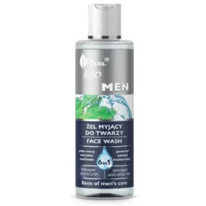 AVA Eco Men Gel de curățare facială 6in1, 200ml