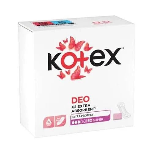 Tampoane sanitare KOTEX Super Deo, 52 buc Kimberly Clark — preț și oferte