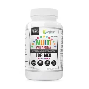 Wish Pharmaceutical Multivitamine pentru bărbați + Prebiotic, 120 capsule