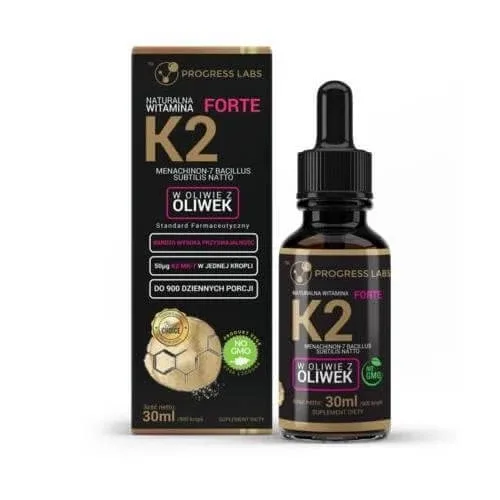 PROGRESS LABS Vitamina K2 MK-7 Forte picături naturale, 30 ml — preț și oferte