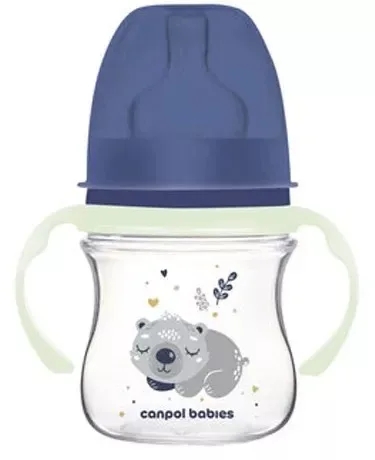 Canpol 35/236 Biberon Bleu Anticolici cu Gat Larg 120 ml CANPOL BABIES — preț și oferte