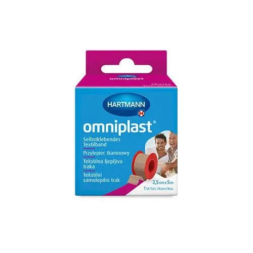 OMNIPLAST 2.5cm x 5m ipsos pe tesatura, 1pc HARTMANN — preț și oferte