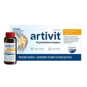 Artivit Colagen 10000 mg cu vitamina C, 15 fiole x 25 ml